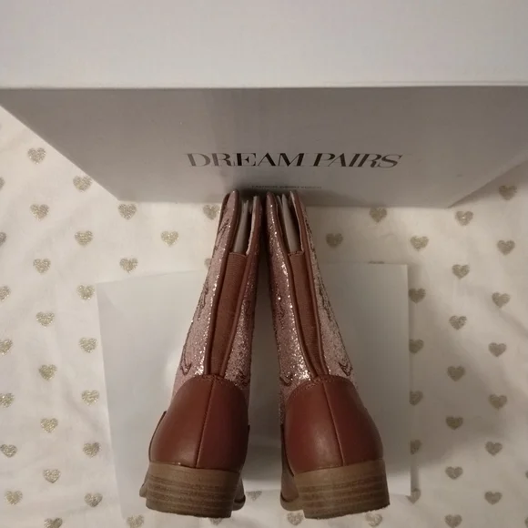 🔥3/$70 Dream Pairs Girl's Cowgirl Boots - Picture 5 of 15